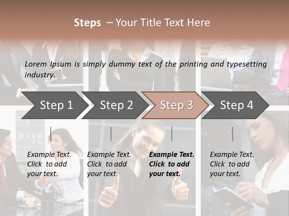 Lady Brunette Relations PowerPoint Template