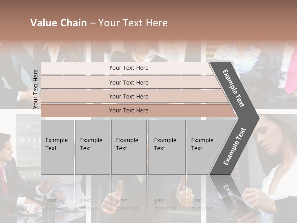 Lady Brunette Relations PowerPoint Template