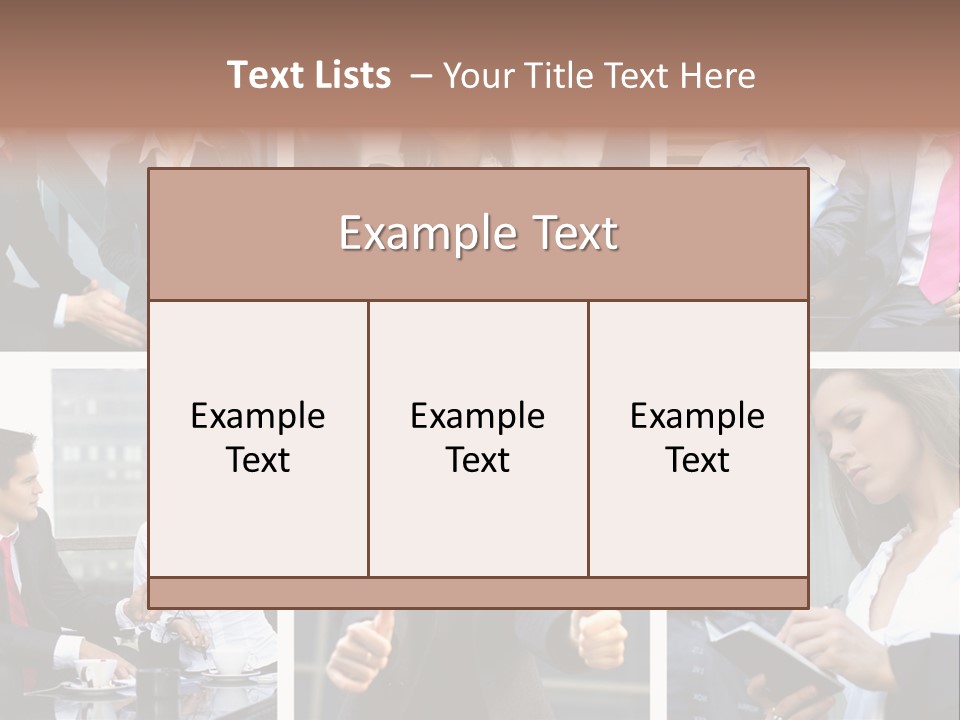 Lady Brunette Relations PowerPoint Template