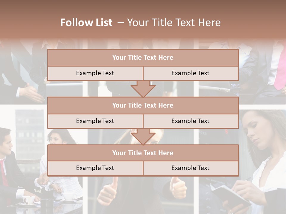 Lady Brunette Relations PowerPoint Template