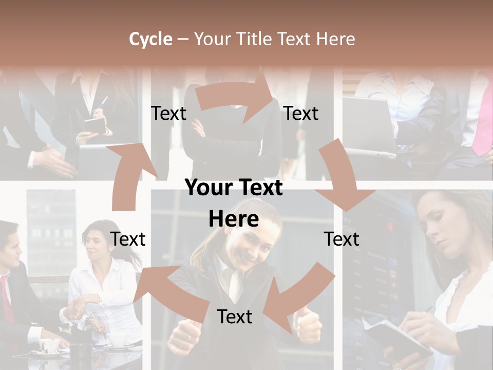 Lady Brunette Relations PowerPoint Template