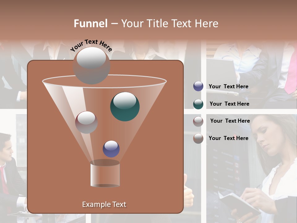 Lady Brunette Relations PowerPoint Template