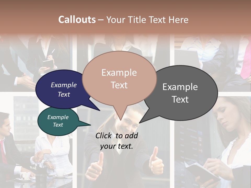 Lady Brunette Relations PowerPoint Template