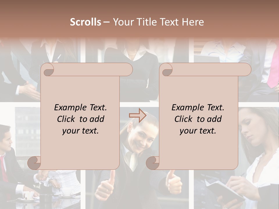 Lady Brunette Relations PowerPoint Template