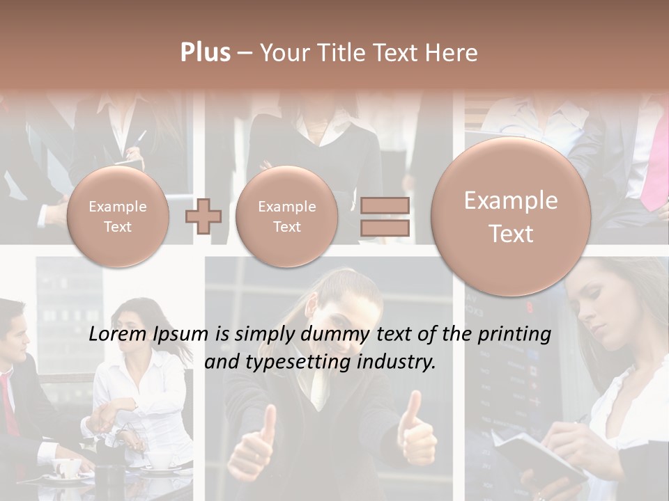 Lady Brunette Relations PowerPoint Template