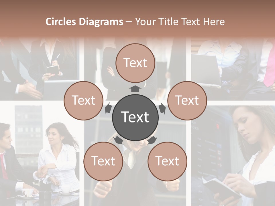 Lady Brunette Relations PowerPoint Template