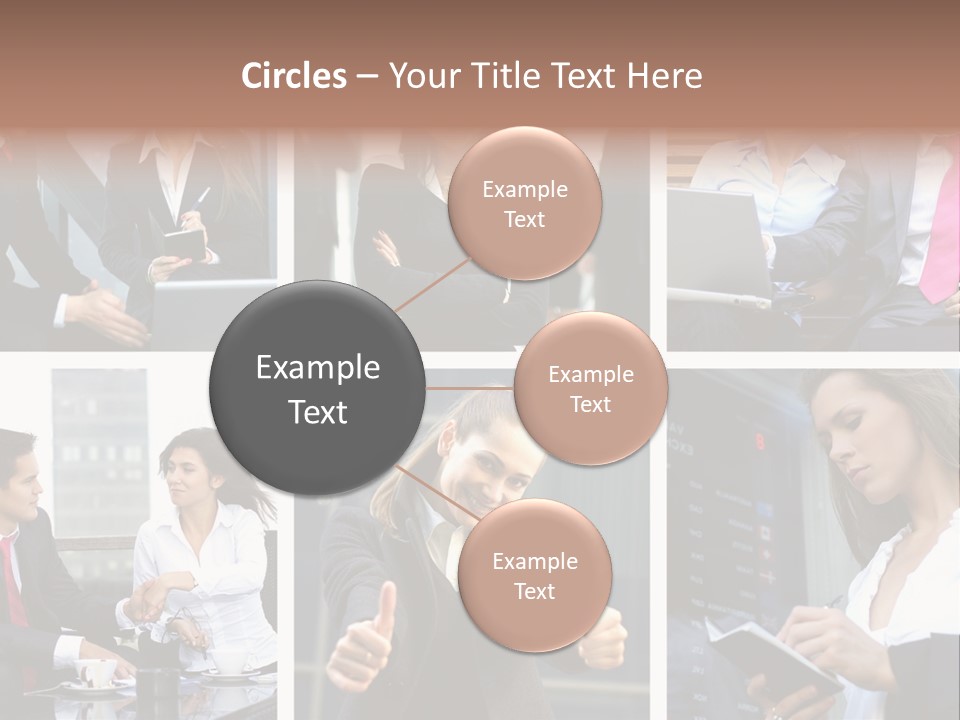 Lady Brunette Relations PowerPoint Template