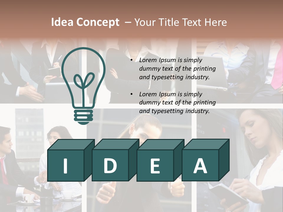 Lady Brunette Relations PowerPoint Template