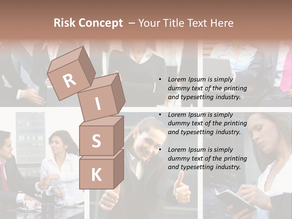 Lady Brunette Relations PowerPoint Template