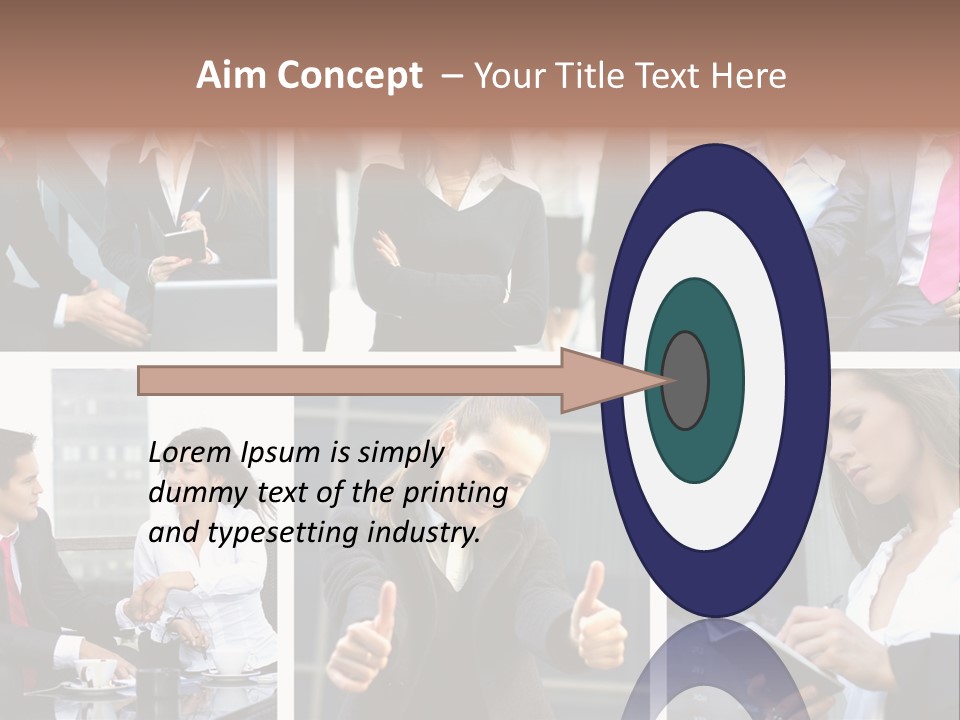 Lady Brunette Relations PowerPoint Template