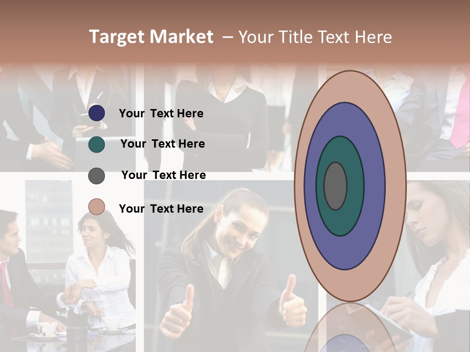 Lady Brunette Relations PowerPoint Template