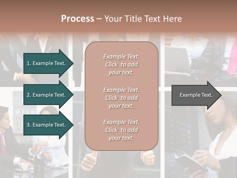 Lady Brunette Relations PowerPoint Template