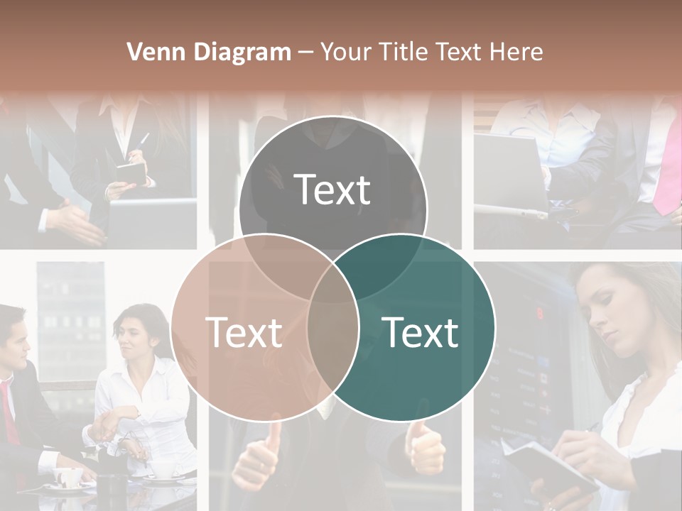 Lady Brunette Relations PowerPoint Template