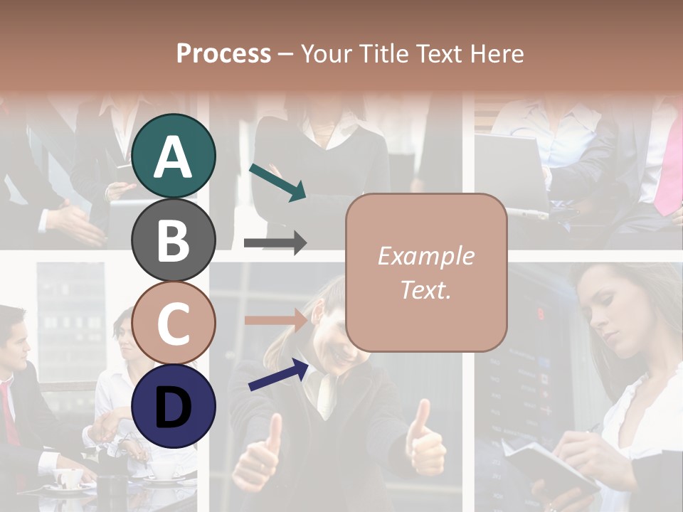 Lady Brunette Relations PowerPoint Template