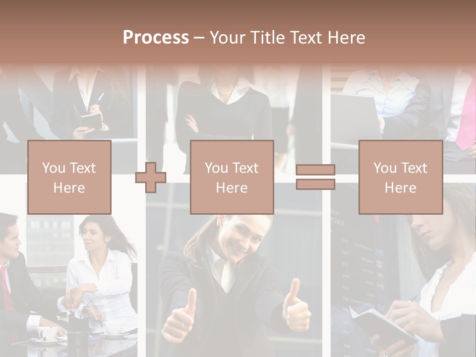 Lady Brunette Relations PowerPoint Template
