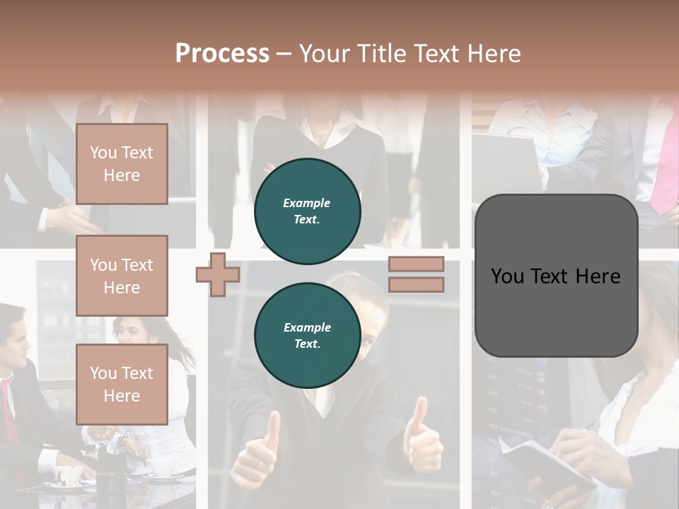 Lady Brunette Relations PowerPoint Template