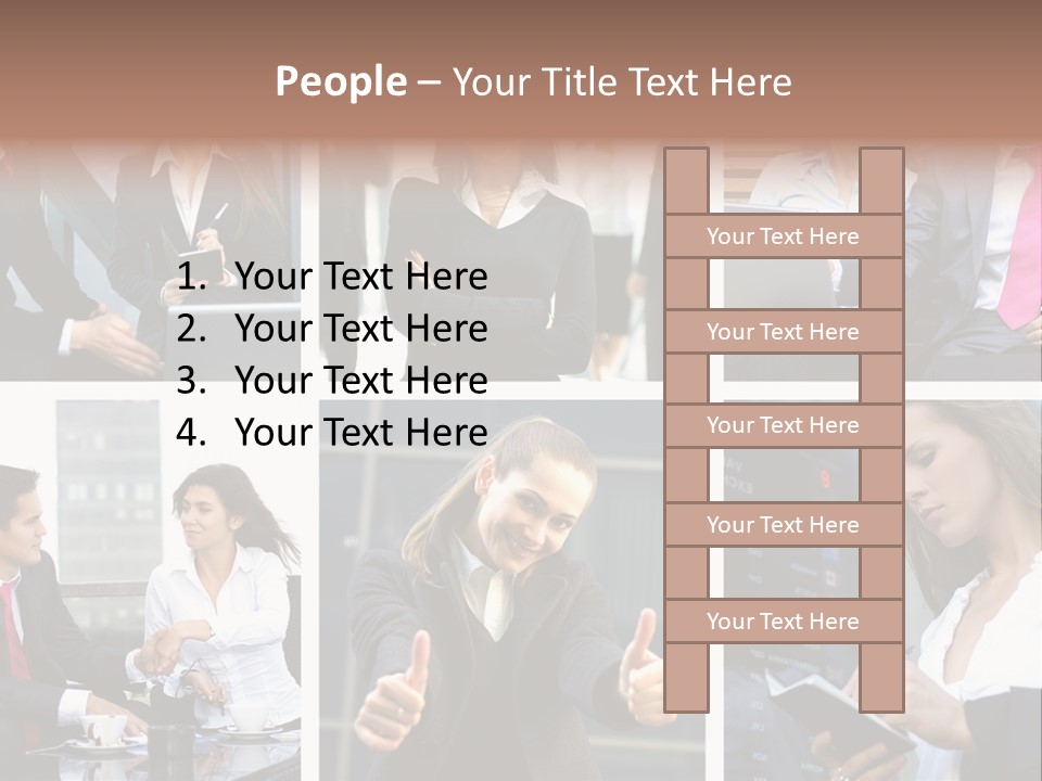 Lady Brunette Relations PowerPoint Template