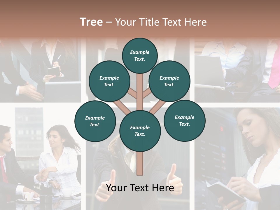 Lady Brunette Relations PowerPoint Template