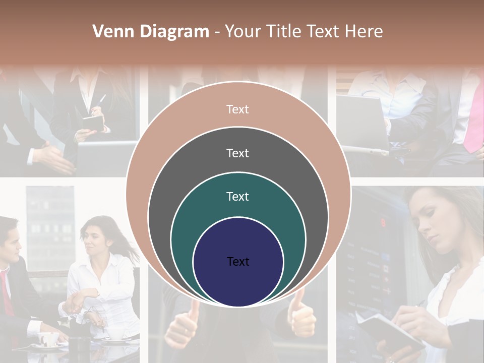 Lady Brunette Relations PowerPoint Template