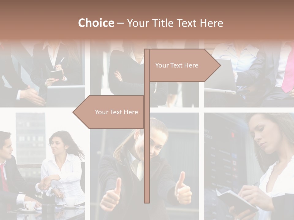 Lady Brunette Relations PowerPoint Template