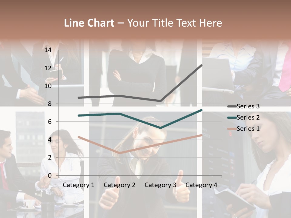 Lady Brunette Relations PowerPoint Template