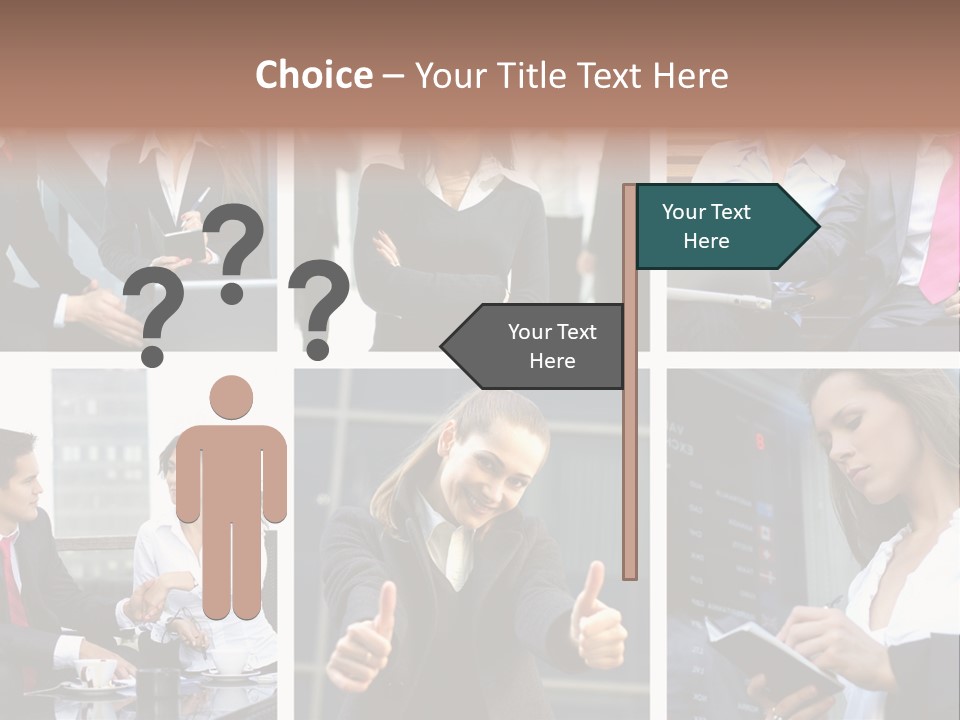 Lady Brunette Relations PowerPoint Template