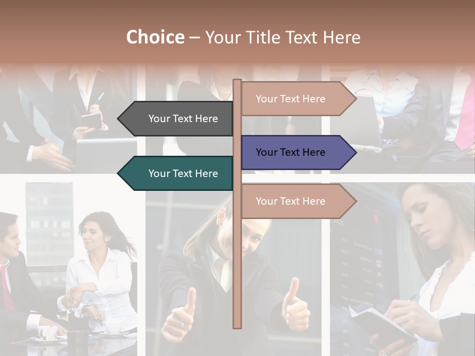 Lady Brunette Relations PowerPoint Template