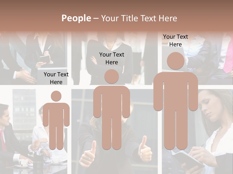 Lady Brunette Relations PowerPoint Template