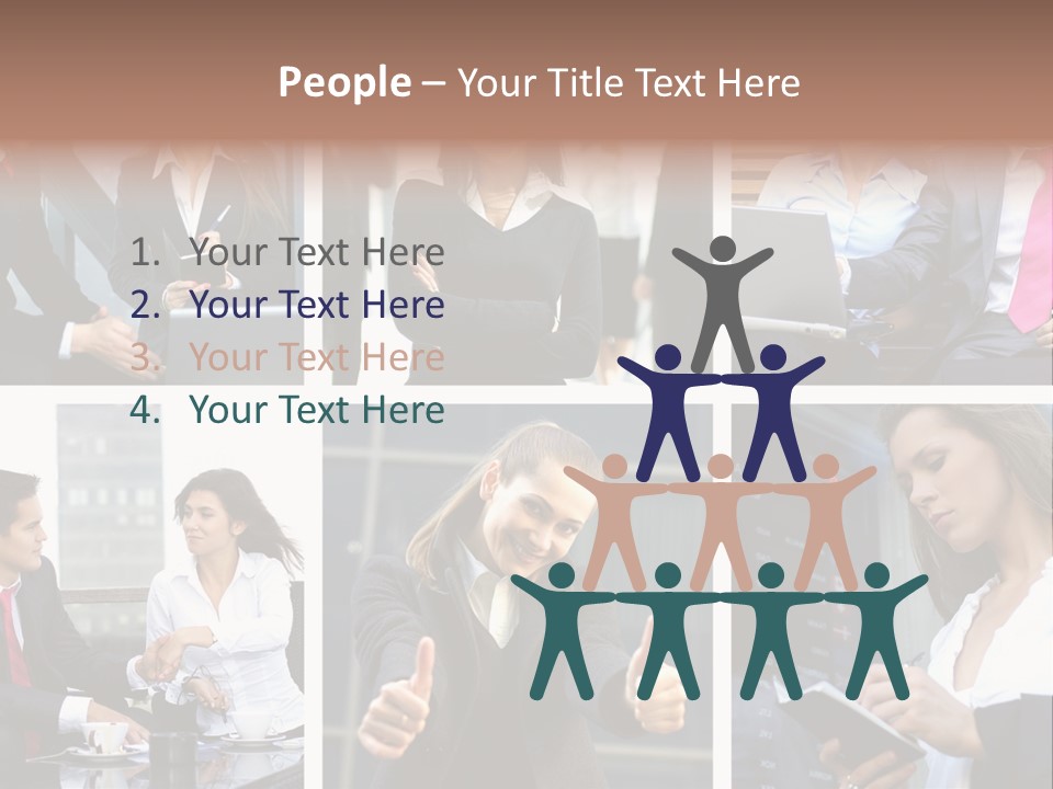 Lady Brunette Relations PowerPoint Template