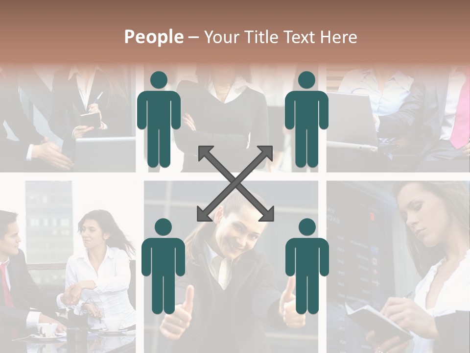 Lady Brunette Relations PowerPoint Template