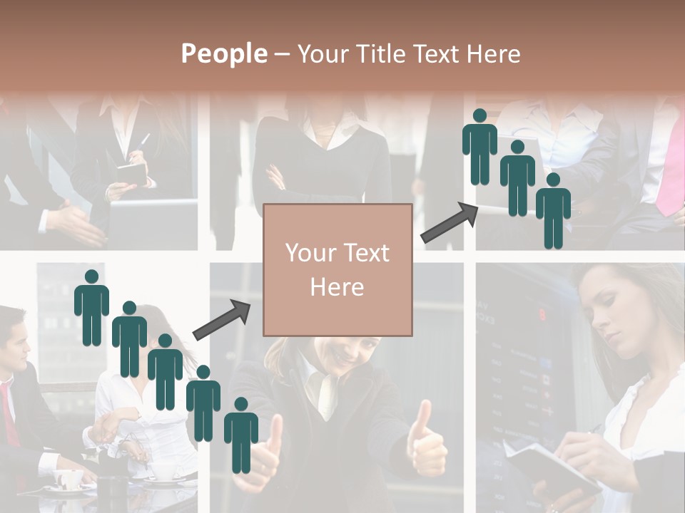 Lady Brunette Relations PowerPoint Template