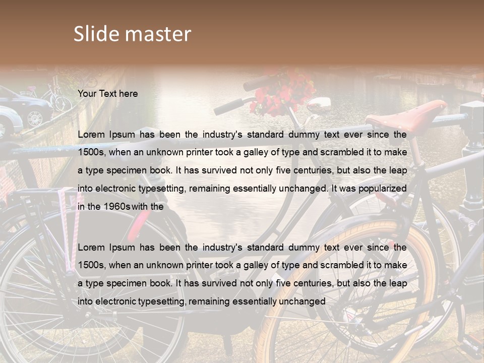 Dutch Antique River PowerPoint Template