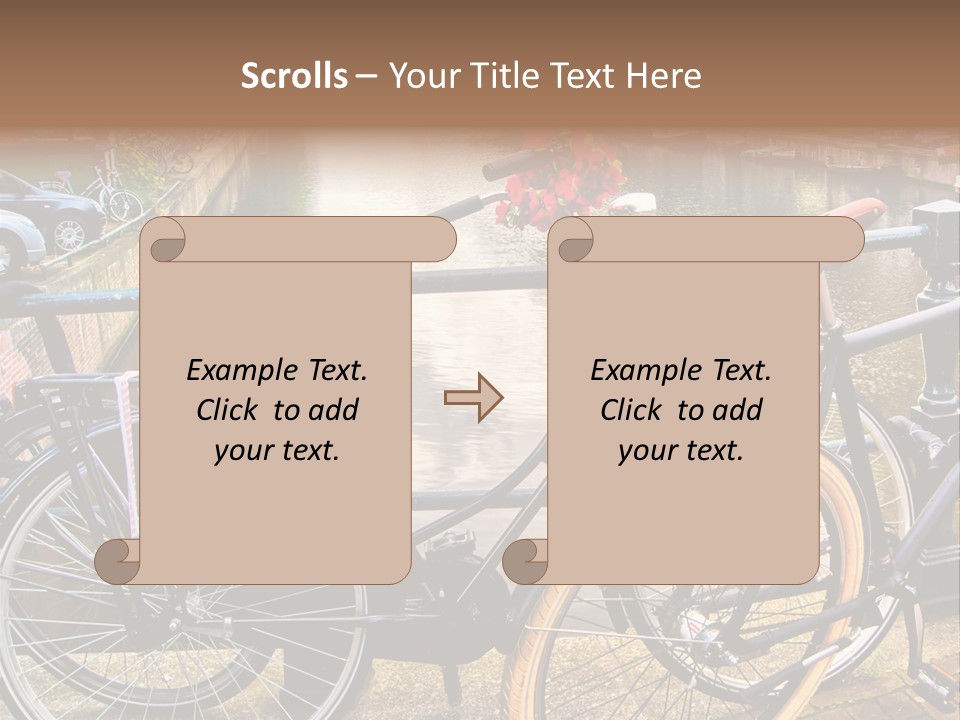 Dutch Antique River PowerPoint Template