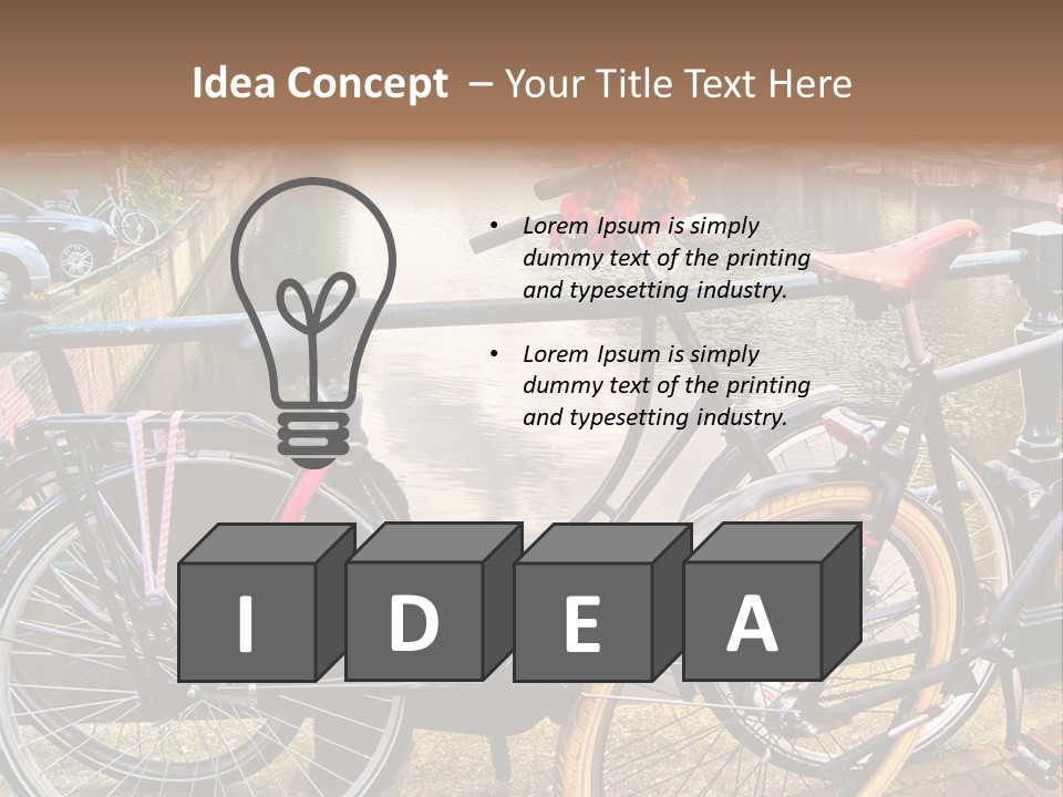 Dutch Antique River PowerPoint Template