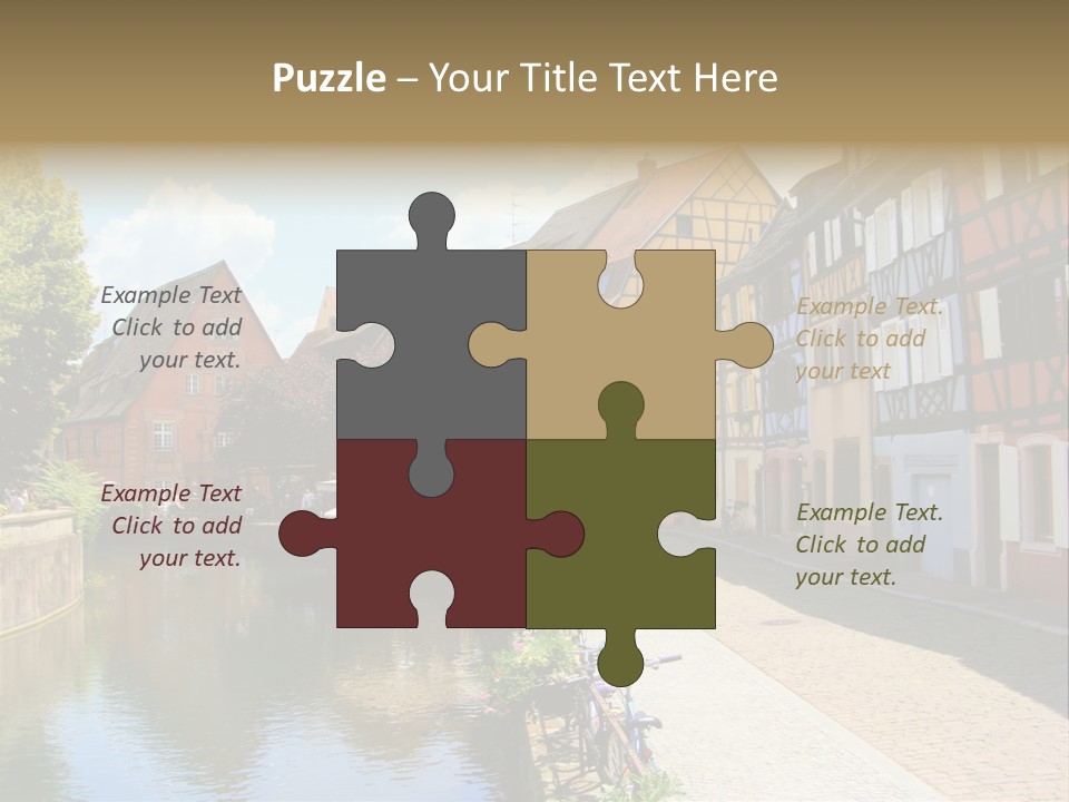 Rhine Landmarks Half PowerPoint Template