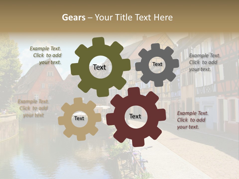 Rhine Landmarks Half PowerPoint Template