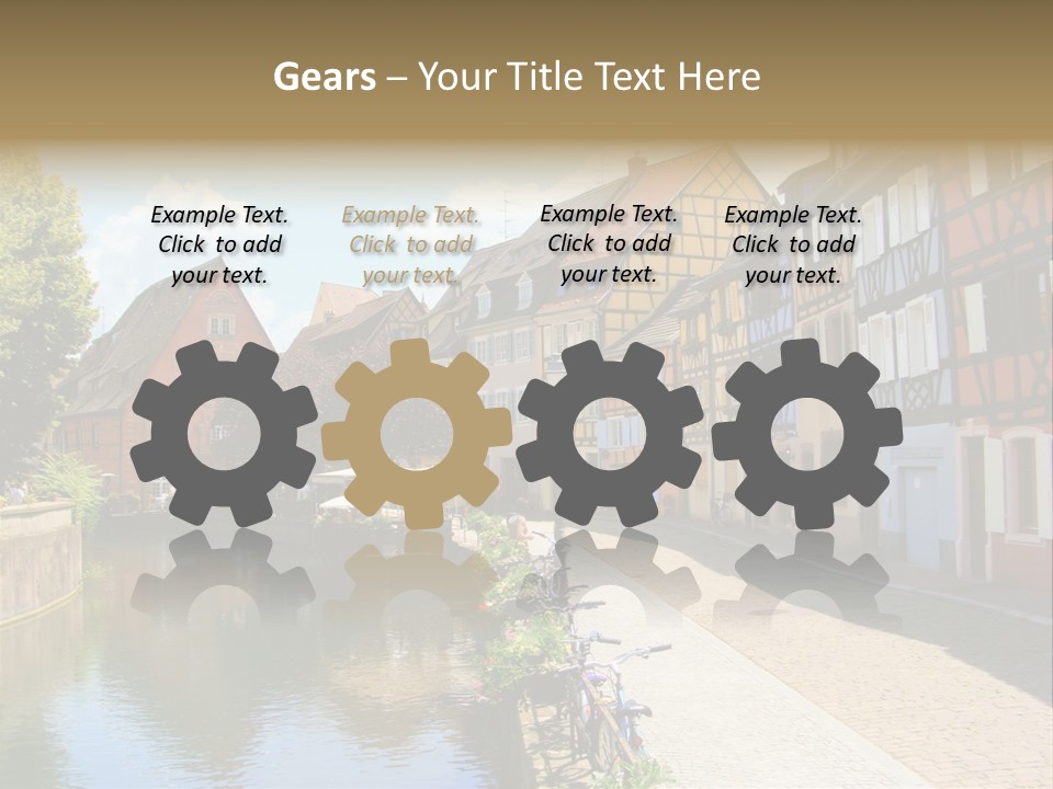 Rhine Landmarks Half PowerPoint Template