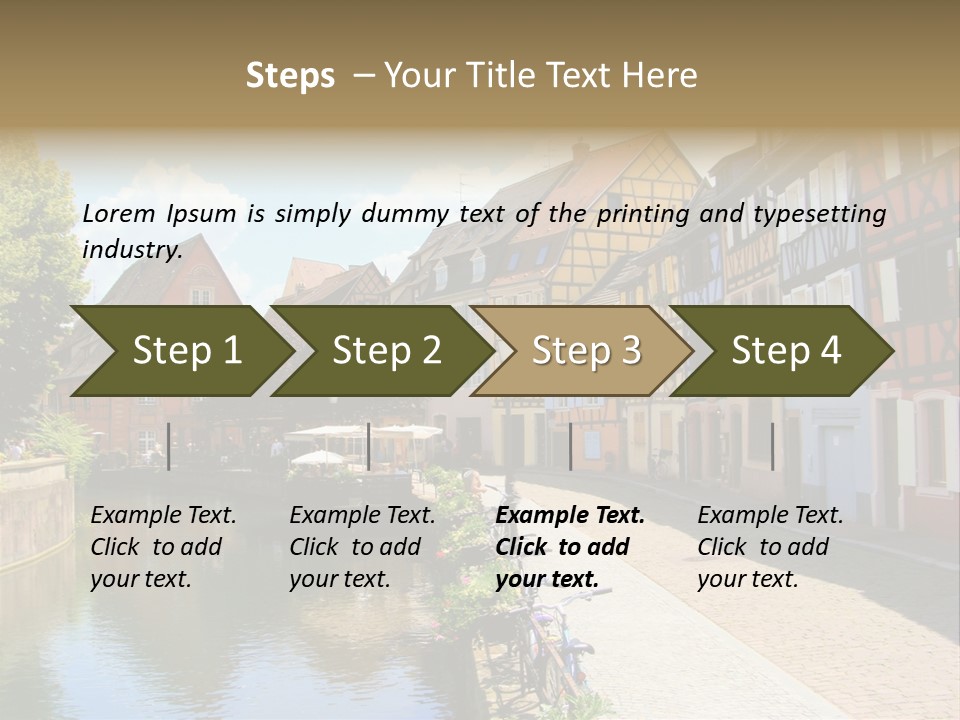 Rhine Landmarks Half PowerPoint Template