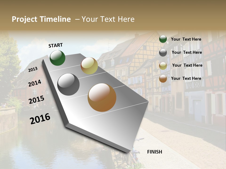 Rhine Landmarks Half PowerPoint Template