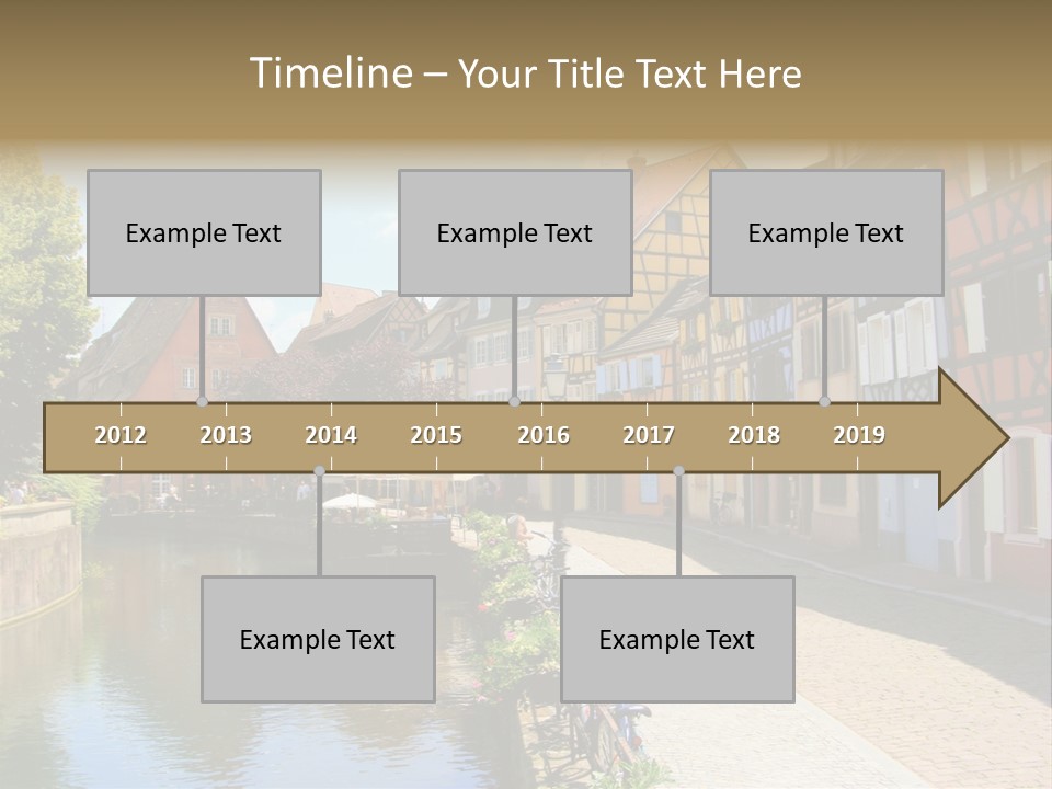 Rhine Landmarks Half PowerPoint Template
