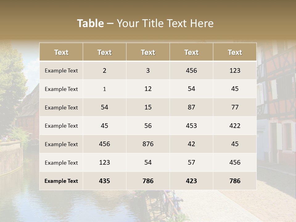 Rhine Landmarks Half PowerPoint Template