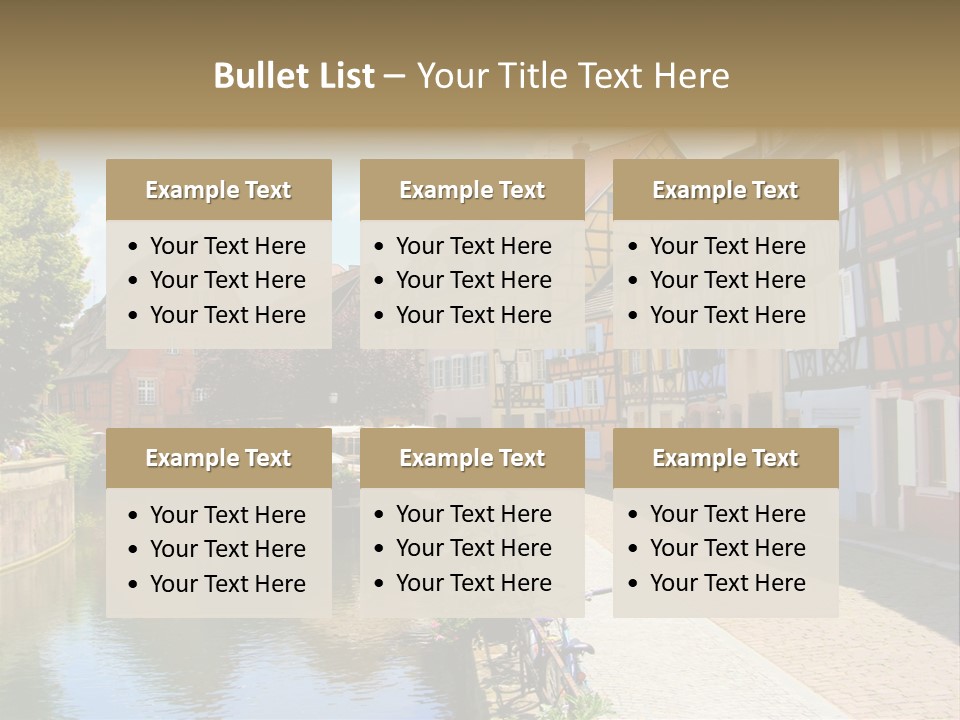 Rhine Landmarks Half PowerPoint Template