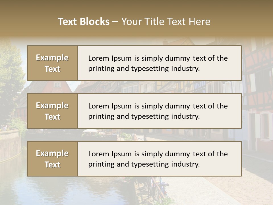 Rhine Landmarks Half PowerPoint Template