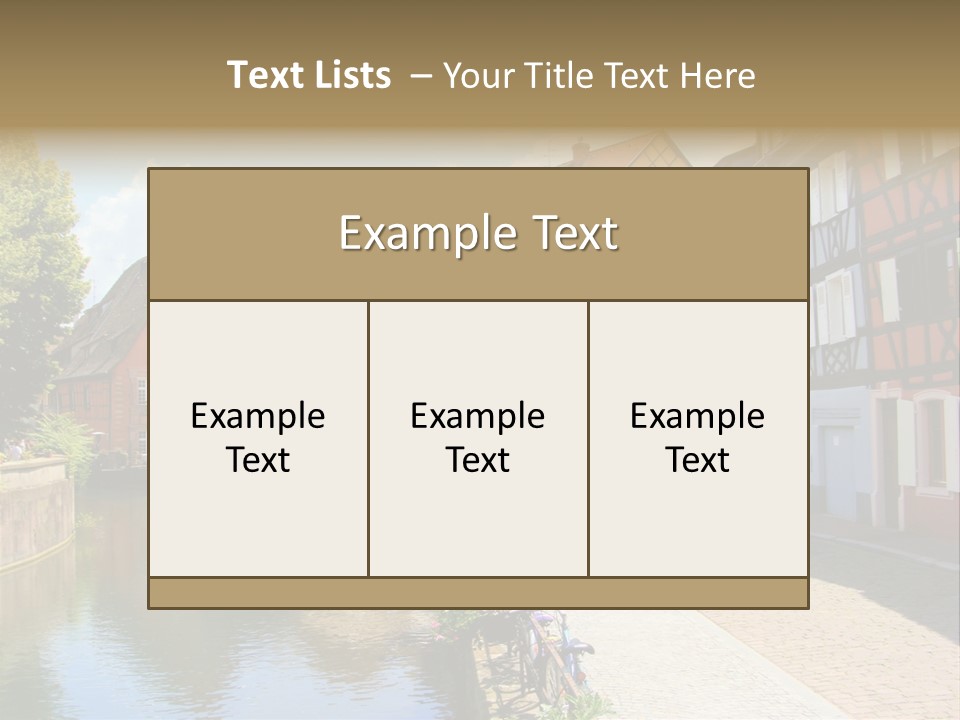 Rhine Landmarks Half PowerPoint Template