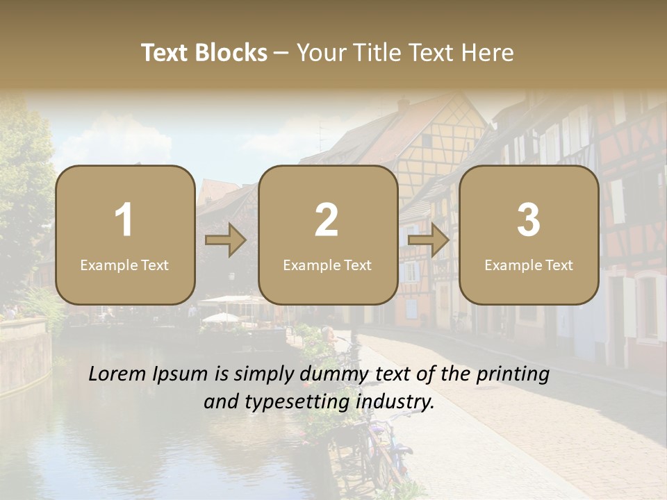 Rhine Landmarks Half PowerPoint Template