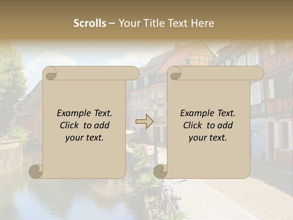 Rhine Landmarks Half PowerPoint Template