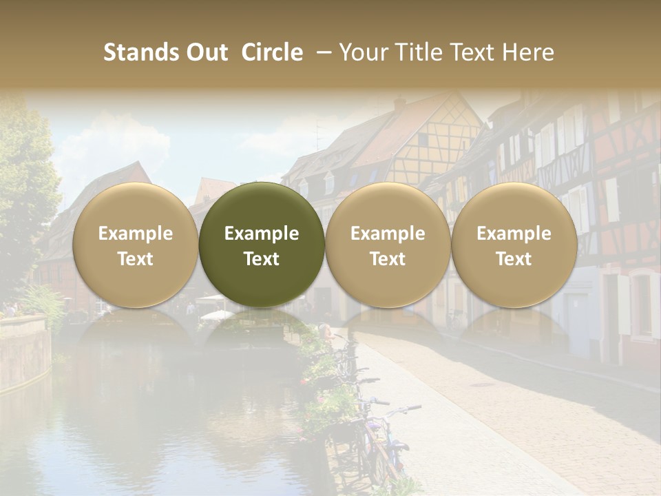 Rhine Landmarks Half PowerPoint Template