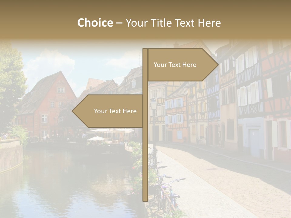 Rhine Landmarks Half PowerPoint Template