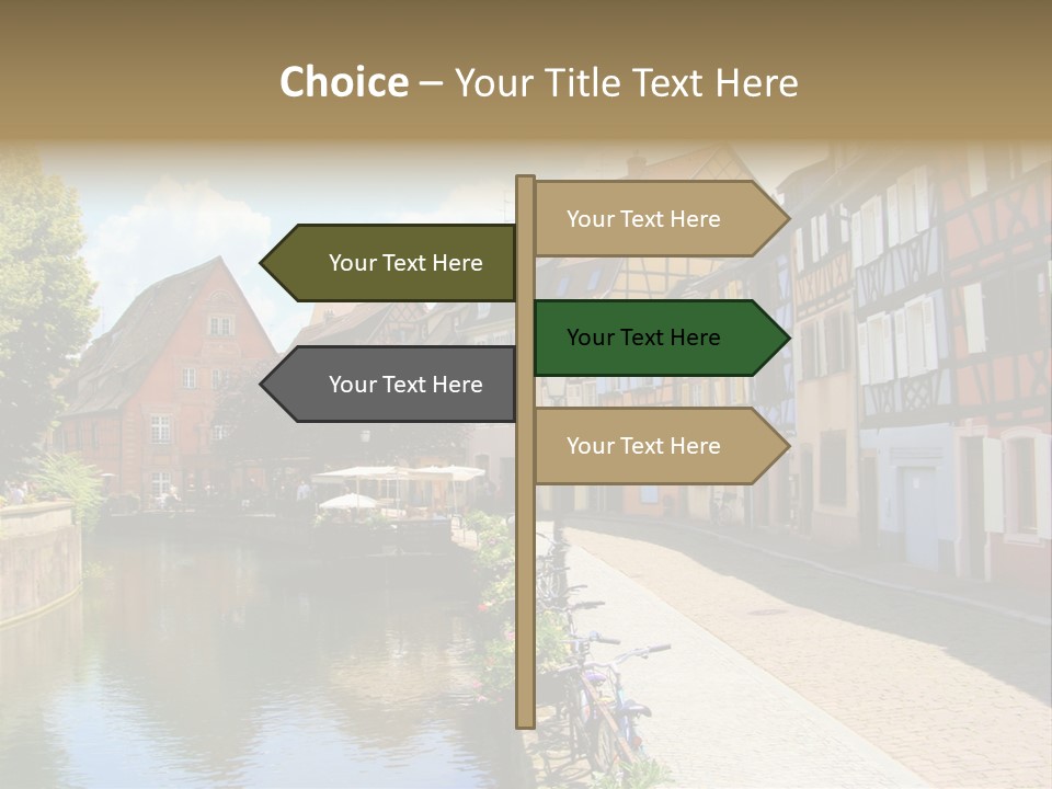 Rhine Landmarks Half PowerPoint Template