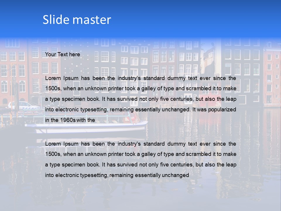 Holland View House PowerPoint Template